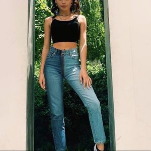 Color block denim jeans from yinyang Revice Jeans